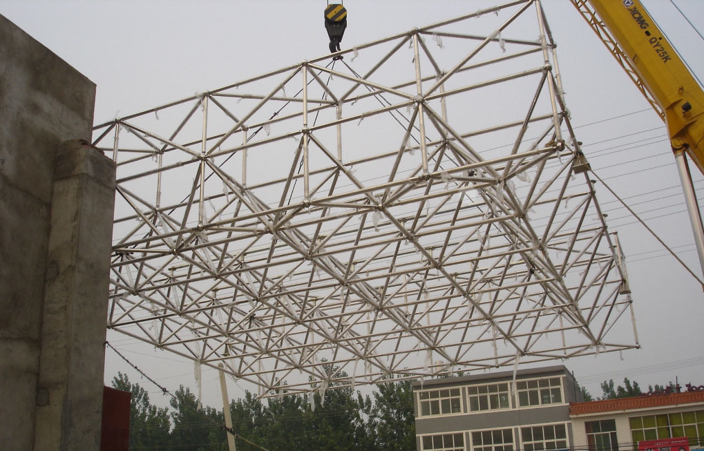 宁波不锈钢门头网架安装